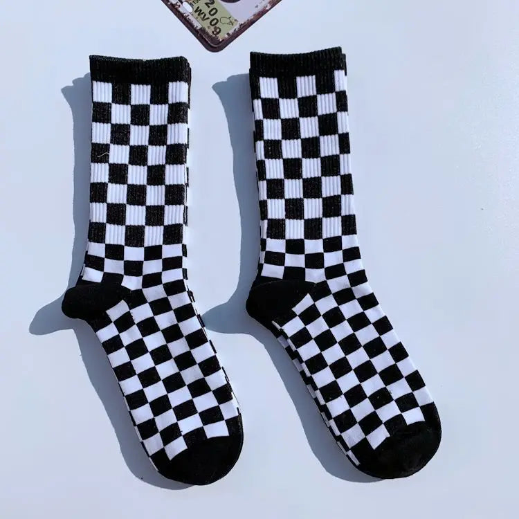 Korean Style Harajuku Skateboard Long Socks Creative Fun Lightning Hip Hop Style Socks Unisex Street Funny Happy Couple Socks