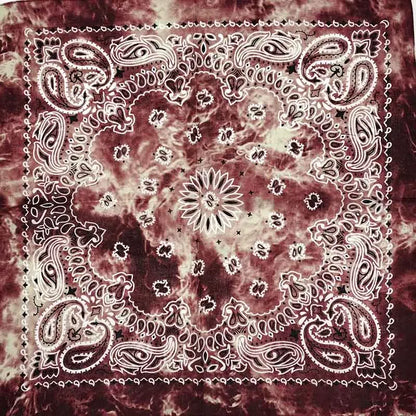 New Fashion Hip Hop 100% Cotton Bandana Square Scarf 55cm*55cm Black Red Paisley Headband Printed For Women/Men/Boys/Girls