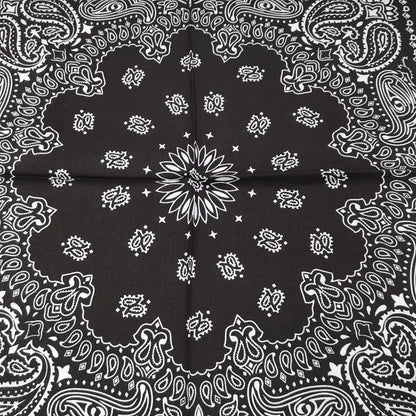 68*68cm 100% Cotton Black Red Hip-Hop Paisley Bandanas Scarf Punk Skull Bandana Headband Wrap Scarf For Men/Women