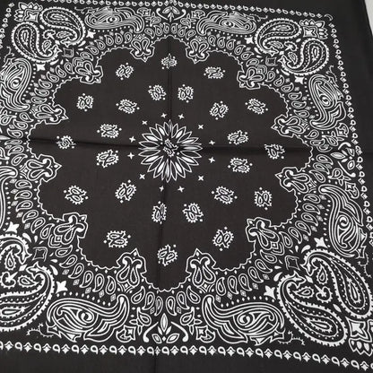 68*68cm 100% Cotton Black Red Hip-Hop Paisley Bandanas Scarf Punk Skull Bandana Headband Wrap Scarf For Men/Women