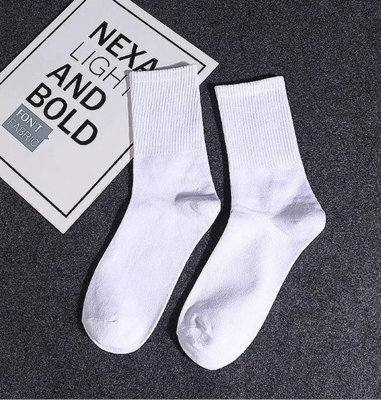 Men Socks Cotton Graphic Hip-Hop 1997 Pattern Funny Long Women Black Hot Fashion Solid Sport Street Casual Hosiery