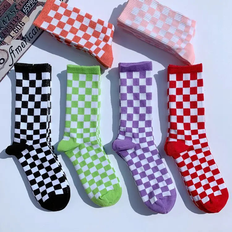 Korean Style Harajuku Skateboard Long Socks Creative Fun Lightning Hip Hop Style Socks Unisex Street Funny Happy Couple Socks