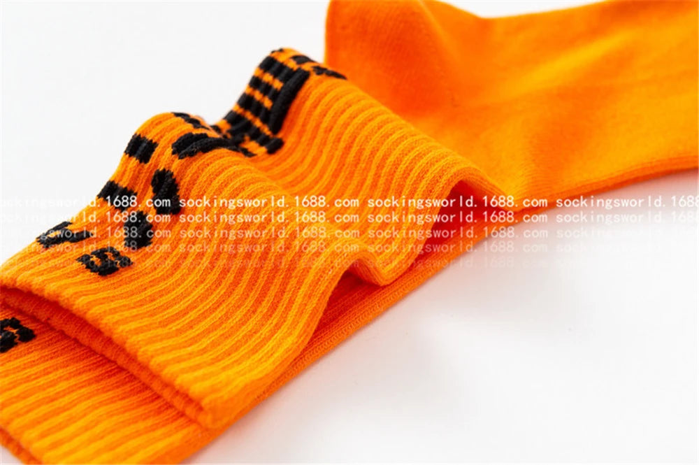 Hip Hop Socks Mens High Quality Cotton Harajuku Tactical Socks Streetwear Casual Skateboard Sock Unisex Black Oragne WZ02