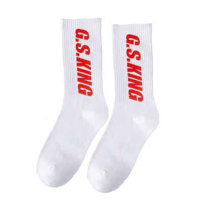 Street Letters Hip Hop Skate Socks Men's Fashion Trendy Hip Hop Mid-High Tube Socks Women's INS Sports Stockings Fashion