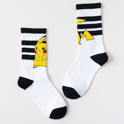 Street Letters Hip Hop Skate Socks Men's Fashion Trendy Hip Hop Mid-High Tube Socks Women's INS Sports Stockings Fashion