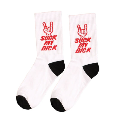 Street Letters Hip Hop Skate Socks Men's Fashion Trendy Hip Hop Mid-High Tube Socks Women's INS Sports Stockings Fashion