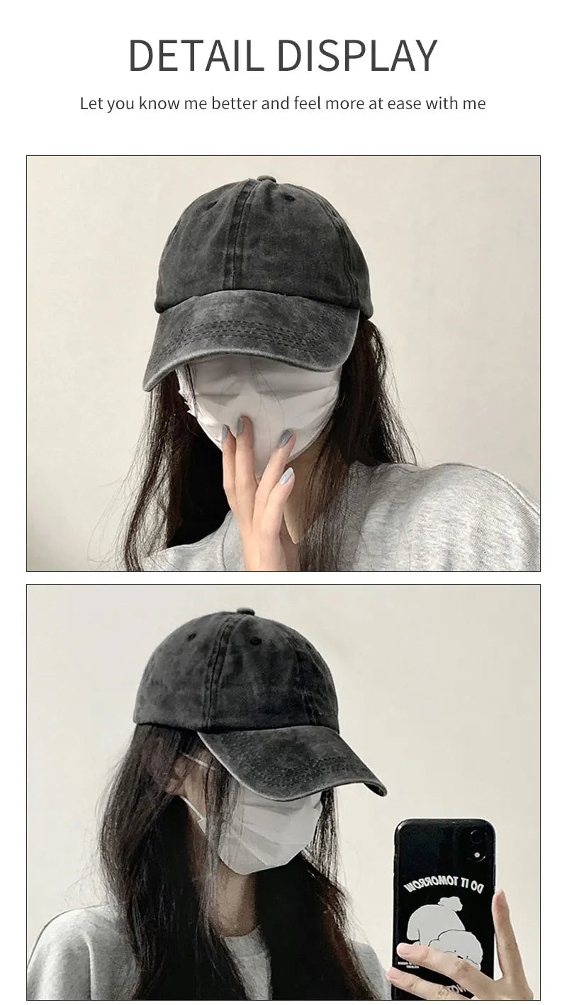 Fashion Sports Hat Cotton Soft Top Visor Caps Casual Outdoor Snapback Hat Cotton Baseball Cap for Men and Women