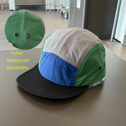 America Summer Hip hop  Flat Baseball Cap for Men Women Hiking Camp Waterproof Cap Outdoors  Sun Hat  Fishing 5 Panel Cap