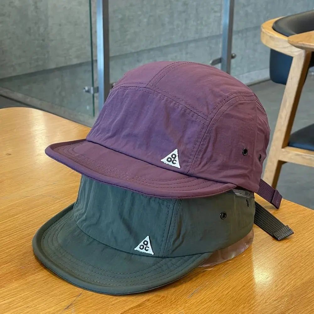 Retro Quick-drying Short Brim Baseball Caps Unisex Summer Outdoor Sunscreen Casual Versatile 5-flap Tooling Japanese Camping Hat