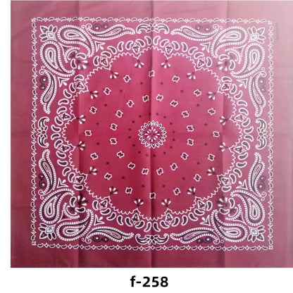 68*68cm 100% Cotton Black Red Hip-Hop Paisley Bandanas Scarf Punk Skull Bandana Headband Wrap Scarf For Men/Women