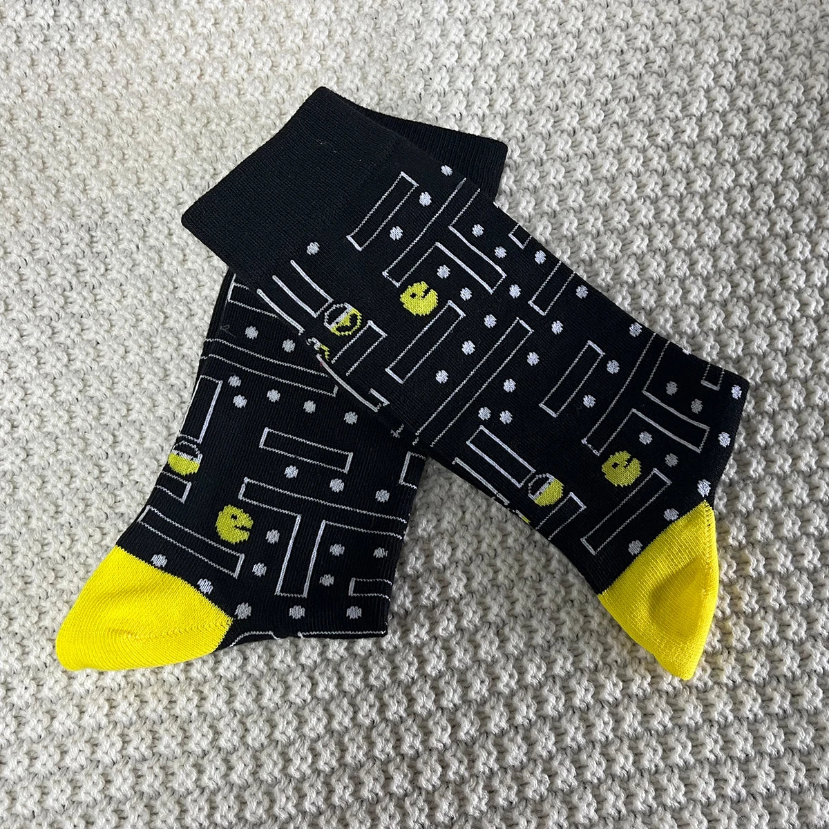 1 Pair Unisex Old School Game Sock Trendy Fashionable Suit In All Seasons For Daily Street