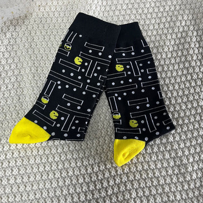 1 Pair Unisex Old School Game Sock Trendy Fashionable Suit In All Seasons For Daily Street