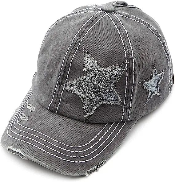 Retro Y2K Star Washed Denim Hole star Baseball cap Snapback Hats Autumn Summer fishing Hat Men Women Caps Casquette hats Gorras