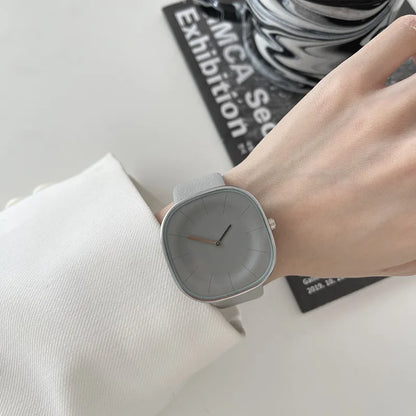 Luxury Women Watches Minimalism Square Dial Leather Strap Lady Watch New Quartz Watch for Couple Wristwatchs Montre Femme Reloj