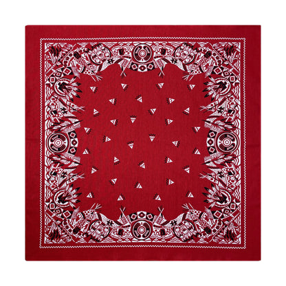 68*68cm 100% Cotton Black Red Hip-Hop Paisley Bandanas Scarf Punk Skull Bandana Headband Wrap Scarf For Men/Women