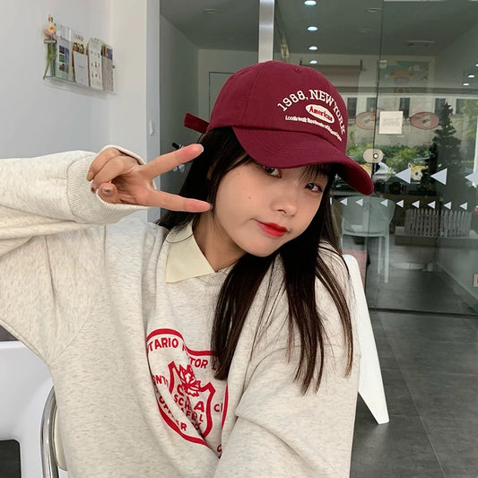 Letter Embroidered Baseball Cap Women Men Spring Summer Curved Brim Snapback Hats Unisex Outdoor Sports Hip Hop Dad Hat