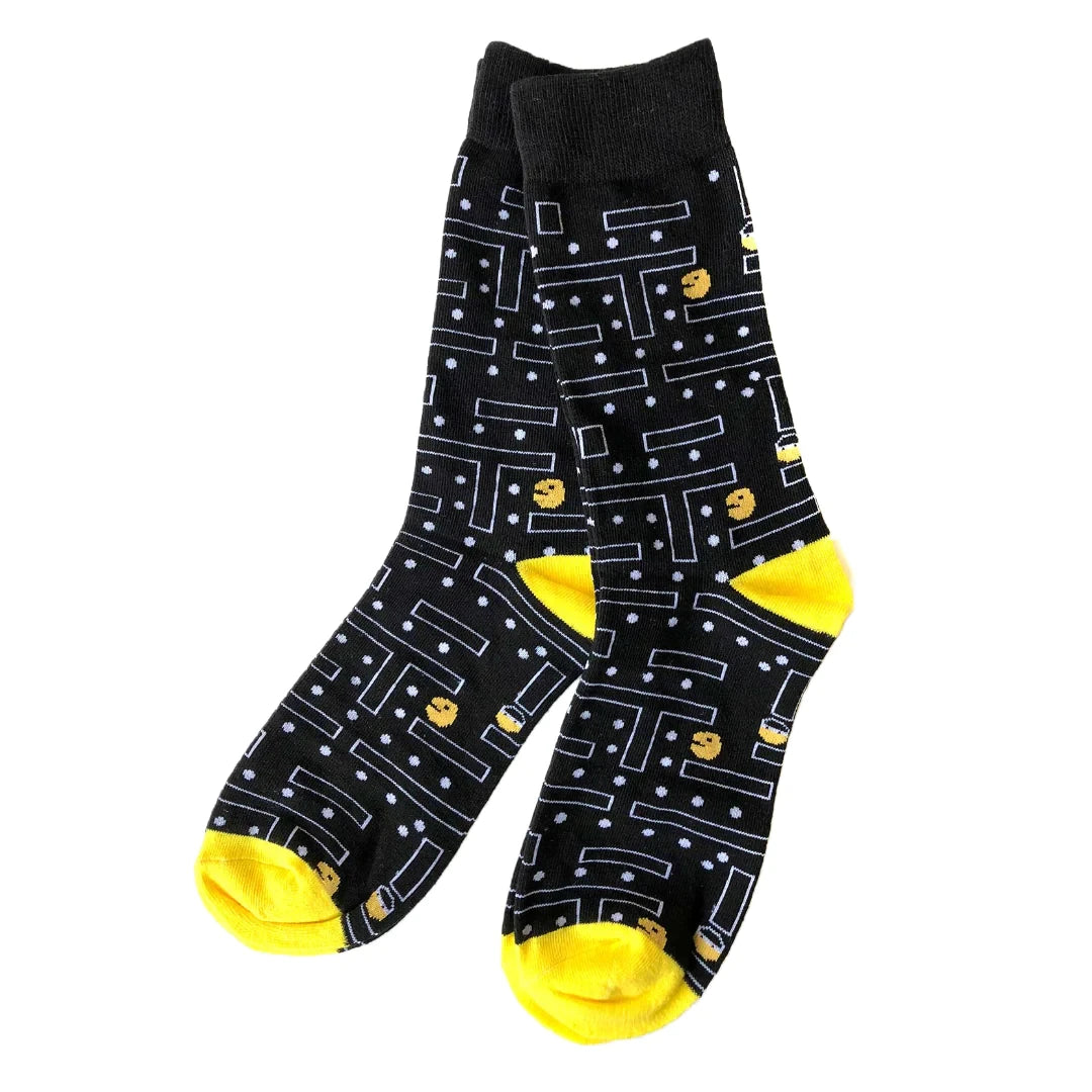 1 Pair Unisex Old School Game Sock Trendy Fashionable Suit In All Seasons For Daily Street