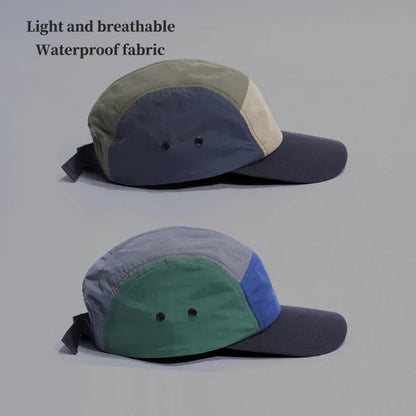 America Summer Hip hop  Flat Baseball Cap for Men Women Hiking Camp Waterproof Cap Outdoors  Sun Hat  Fishing 5 Panel Cap