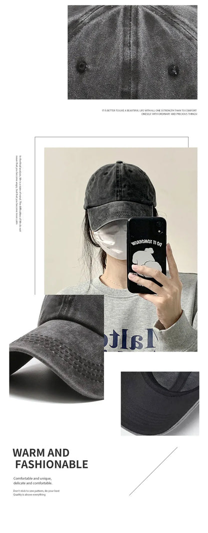 Fashion Sports Hat Cotton Soft Top Visor Caps Casual Outdoor Snapback Hat Cotton Baseball Cap for Men and Women