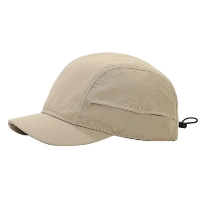 Retro Quick-drying Short Brim Baseball Caps Unisex Summer Outdoor Sunscreen Casual Versatile 5-flap Tooling Japanese Camping Hat