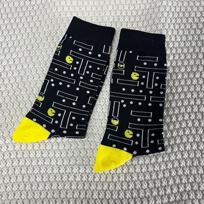 1 Pair Unisex Old School Game Sock Trendy Fashionable Suit In All Seasons For Daily Street