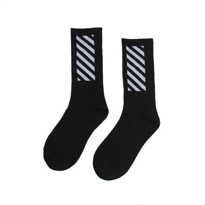 Street Letters Hip Hop Skate Socks Men's Fashion Trendy Hip Hop Mid-High Tube Socks Women's INS Sports Stockings Fashion